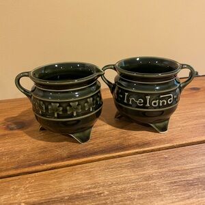 Shannon, Ireland sugar & creamer